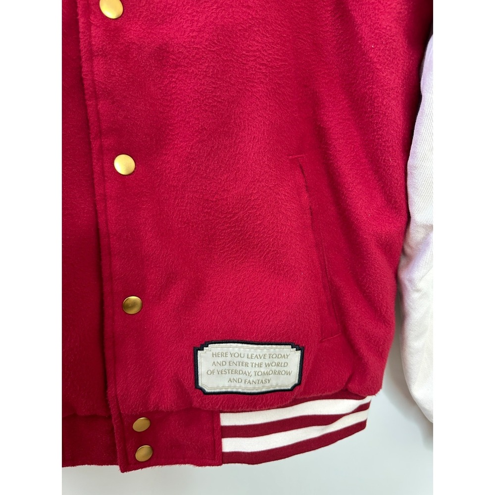 Disney Parks | Our Universe Disneyland Resort Red Varsity Letterman Jacket XS - Picture 6 of 16